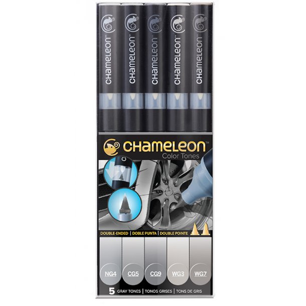 Chameleon 5-pen Grey Tones Set
